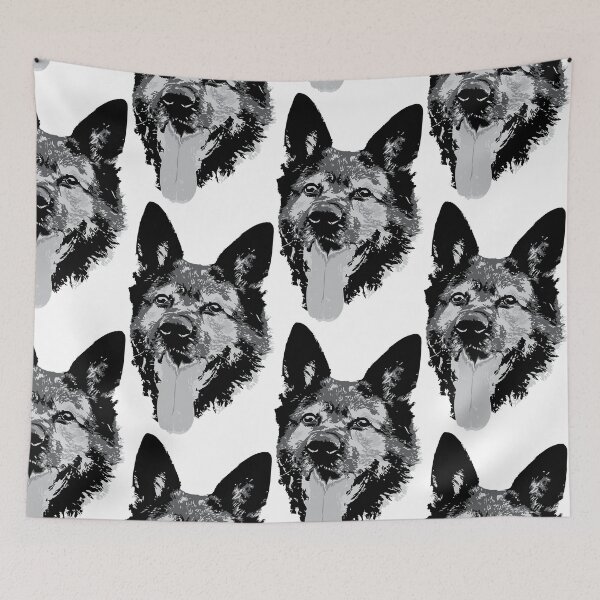 Item preview, German Shepherd Face - Grey designed and sold by Abbysinthe.
