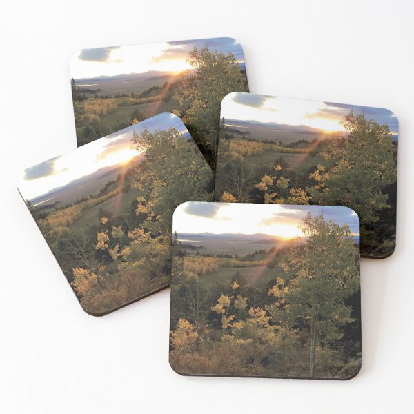 Item preview, Colorado Sunset Through Yellow Aspen Trees-Wilkerson Pass designed and sold by CarefulCaptures.