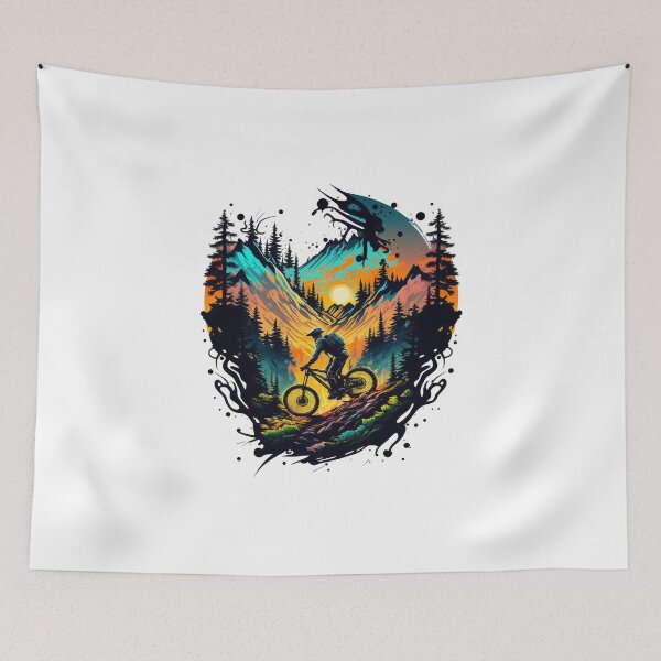 Item preview, Riding the mountain trails designed and sold by Paterrr.