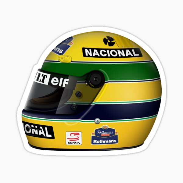 Ayrton Senna Auto Aufkleber, Formel Eins F1 Fenster Bumper Decal Schild  Helm 