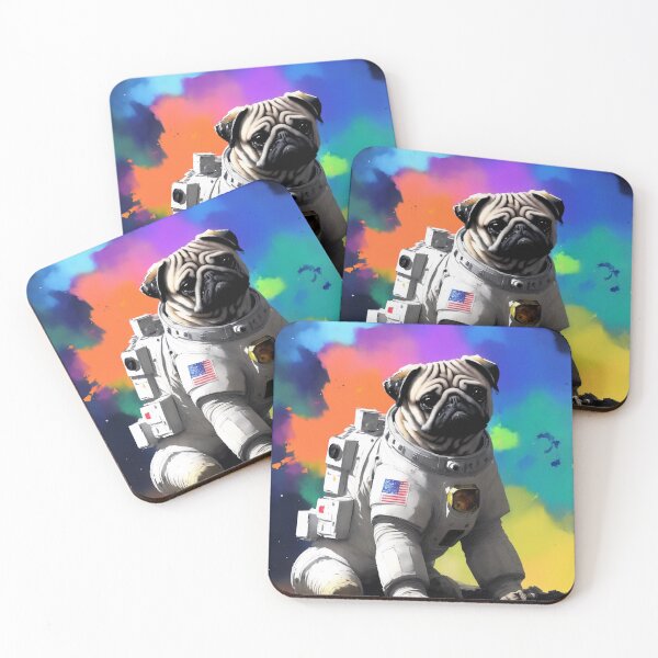 Item preview, Galactic Pug Astronaut designed and sold by GrizzlyGaz.