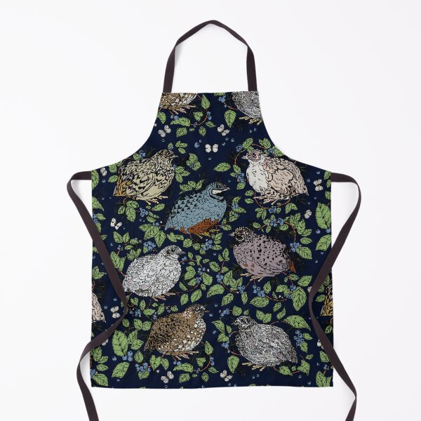 Item preview, Quail, Blueberries, and Brambles Night Pattern designed and sold by Quail and Friends.