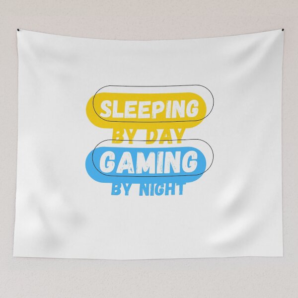 Item preview, Sleeping By Day Gaming By Night designed and sold by mu-art.