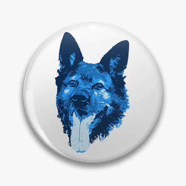 Item preview, German Shepherd Face - Blue designed and sold by Abbysinthe.