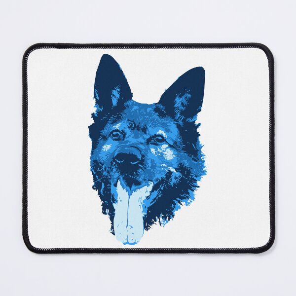 Item preview, German Shepherd Face - Blue designed and sold by Abbysinthe.