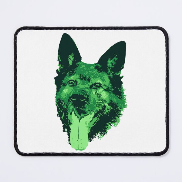 Item preview, German Shepherd Face - Green designed and sold by Abbysinthe.