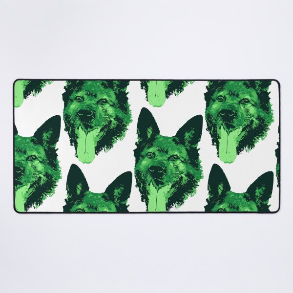 Item preview, German Shepherd Face - Green designed and sold by Abbysinthe.