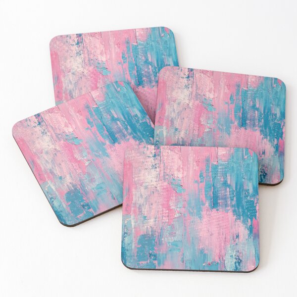 Item preview, Pink and Blue Abstract Paint Texture designed and sold by cynthiastar.
