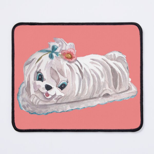 Item preview, Vintage Puppy Butterdish designed and sold by The kitschy Citrus.