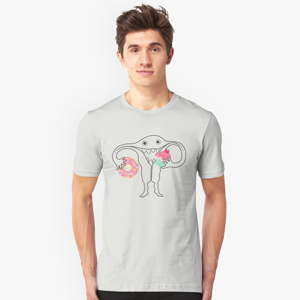 Hungry Uterus Understated Ute Slim Fit T-Shirt