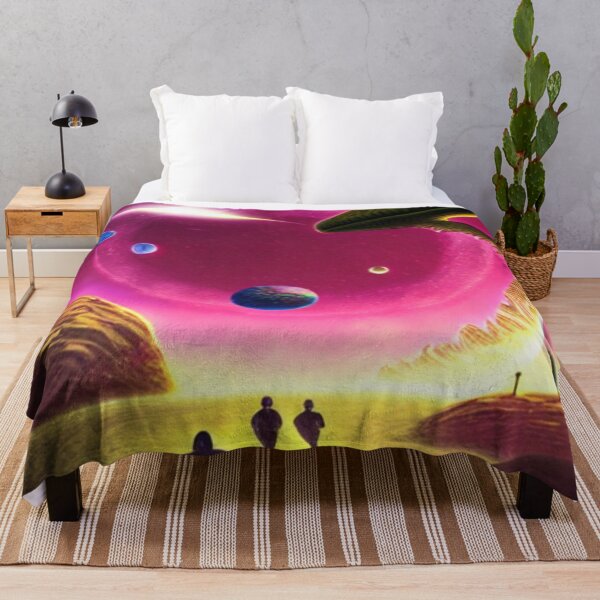 Artikelvorschau, Außerirdischer Planet mit Außerirdischen entworfen und verkauft von SquishStitches.