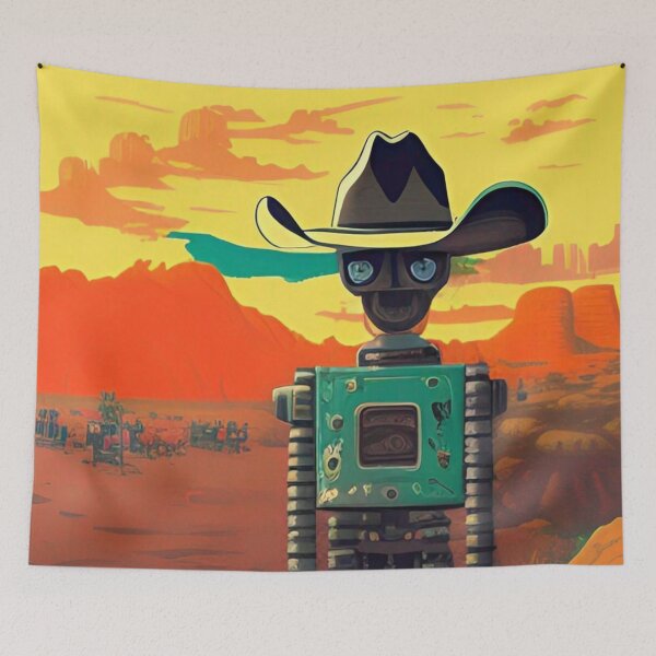Item preview, Robot Cowboy designed and sold by JoanNinjaHen.