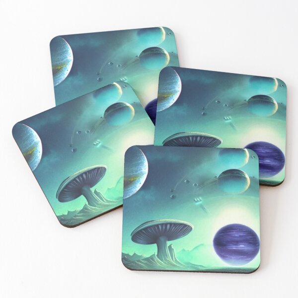 Item preview, Alien Planet with Mushroom designed and sold by SquishStitches.