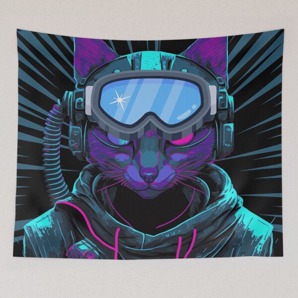 Aperçu de l'œuvre Capitaine apocalyptique Kitto Purr créée et vendue par Eranthe Bernardo.