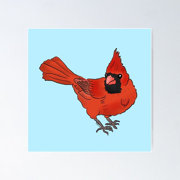 Cartoon Cardinal Posters for Sale