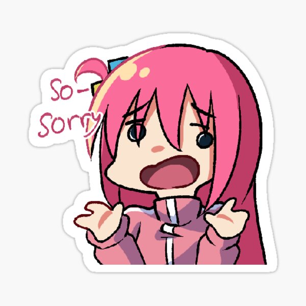 Bocchi - Hitori Bocchi Gotoh Funny Faces Sticker for Sale by aeeenry in  2023