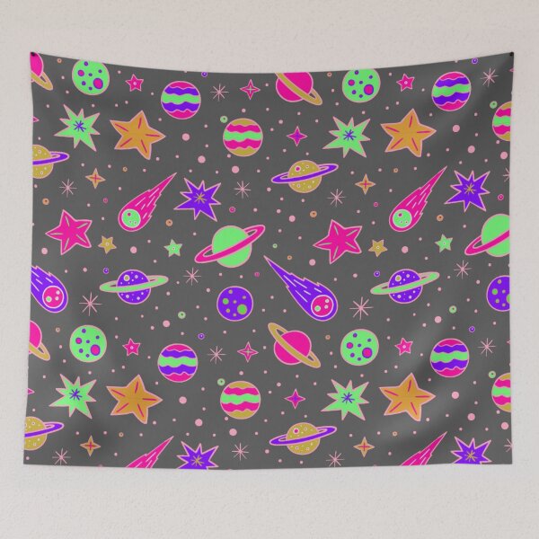 Item preview, Bright Colored Planets, Comets, and Stars  designed and sold by NicoleMerida.