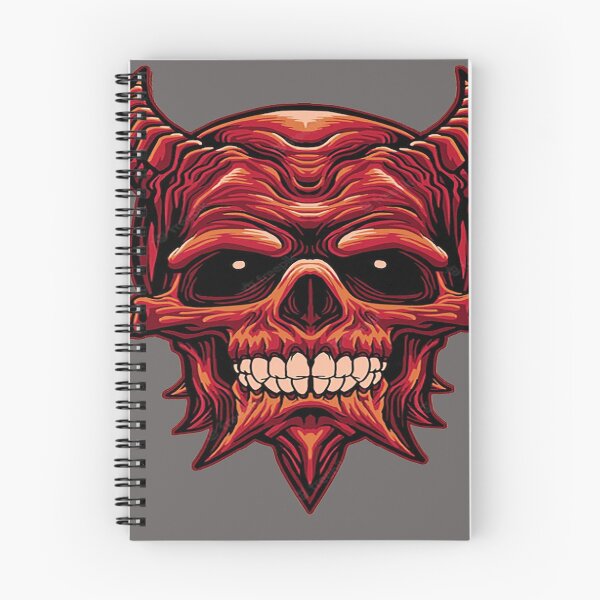 Item preview, Skull horns scary spooky face awesome art designed and sold by AssamFT.