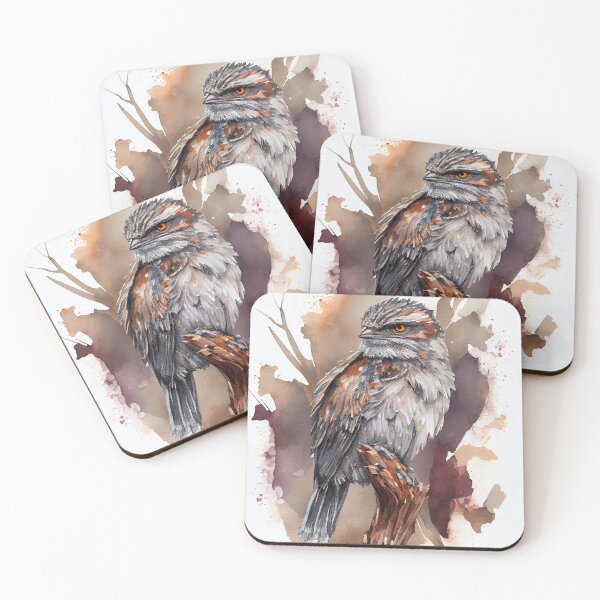 Item preview, Australian Tawny Frogmouth -Watercolor paint V1 designed and sold by ABArtByAlexST.