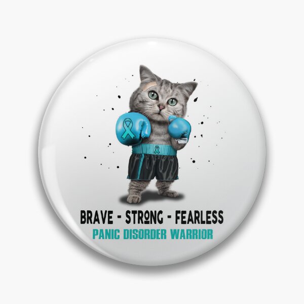 Item preview, Panic Disorder Warrior - BRAVE STRONG FEARLESS designed and sold by Berriosly.