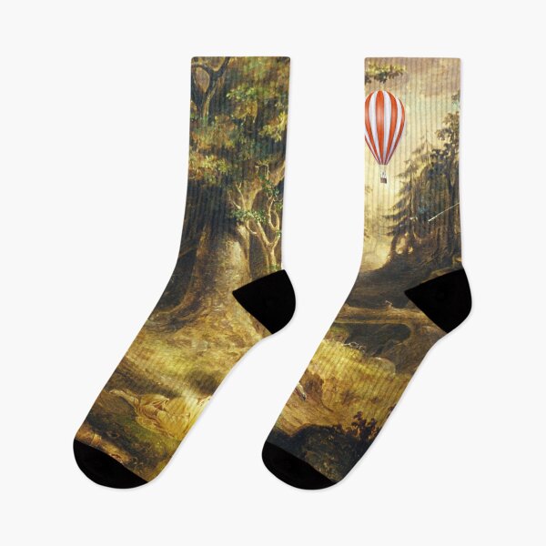 Item preview, Vintage Humor Weeping Willow Forrest, Hot Air Balloon  designed and sold by Luxe Lilly  & Co..