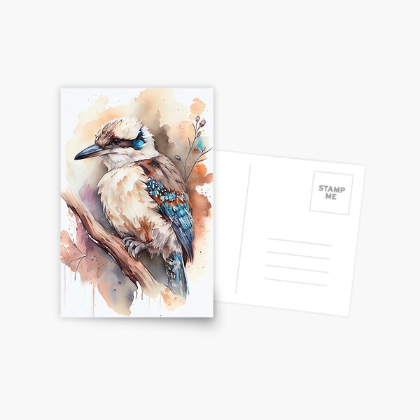 Item preview, Australian Kookaburra -Watercolor paint V1 designed and sold by ABArtByAlexST.
