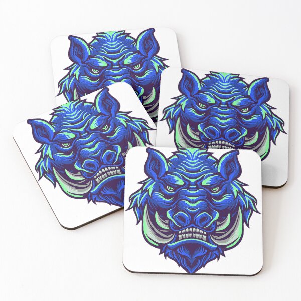 Item preview, Wild boar scary spooky face awesome art designed and sold by AssamFT.