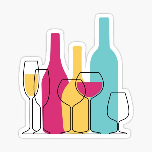 Artikel-Vorschau von Abstrakte geometrische Weinsilhouette, designt und verkauft von NMattsonDesigns.