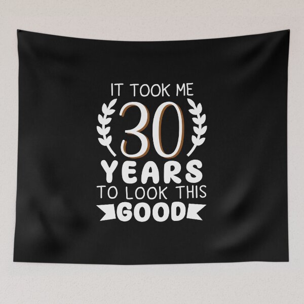 Item preview, Happy 30th Birthday Gift for Men 30 years old anniversary celebration vintage designed and sold by MouDantArts.