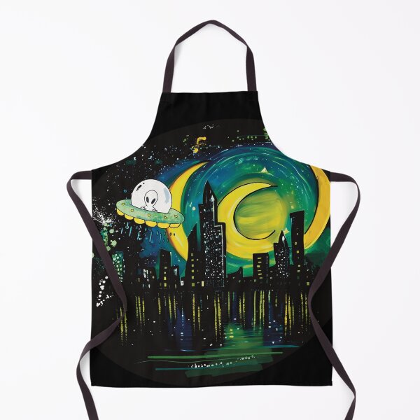 Item preview, Funny UFO City designed and sold by SketchesbyJay.