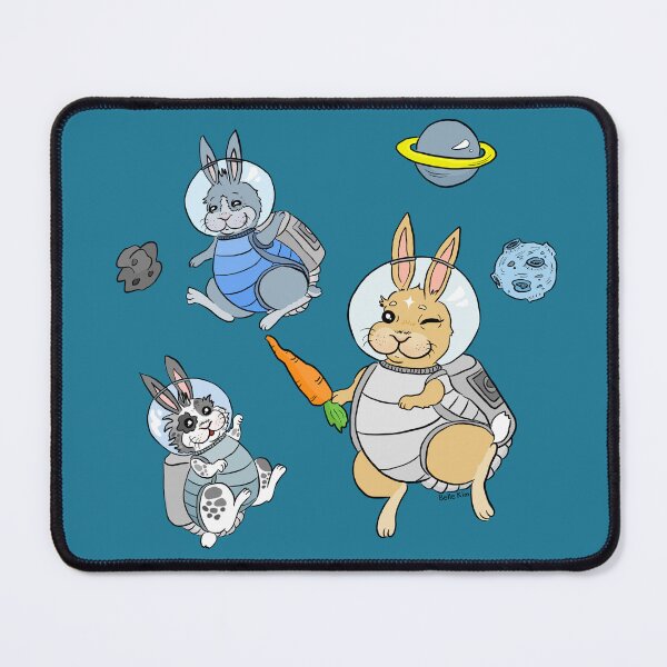 Item preview, Space bunny astronauts designed and sold by doodletokki.