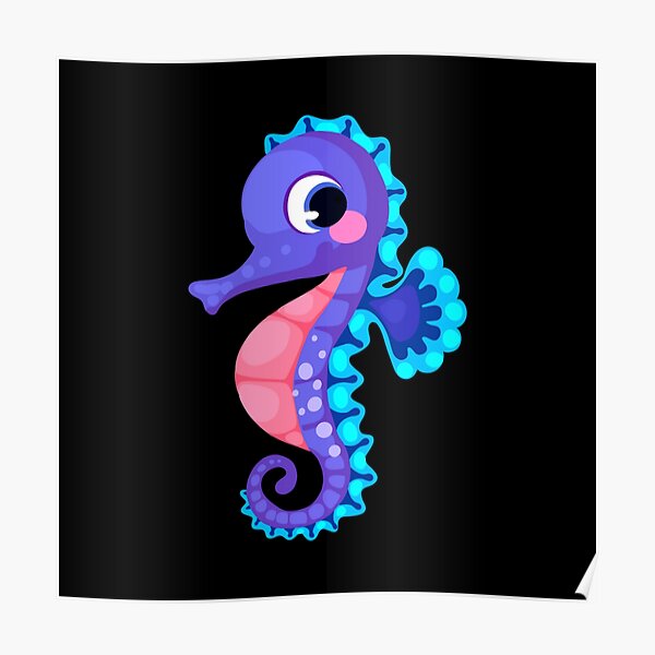 Seahorse Cartoon Posters for Sale | Redbubble Seahorse Cartoon Posters for Sale | Redbubble