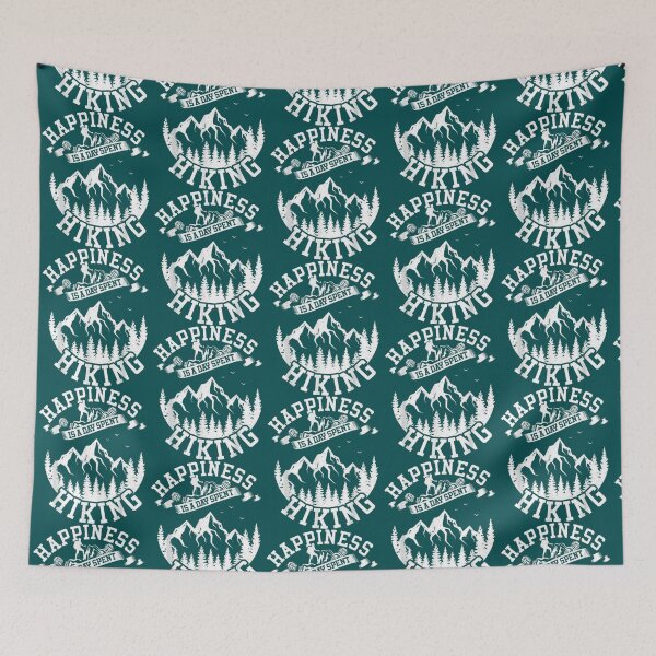 Item preview, Happiness Is a Day Spent Hiking     designed and sold by Knotjobshop.
