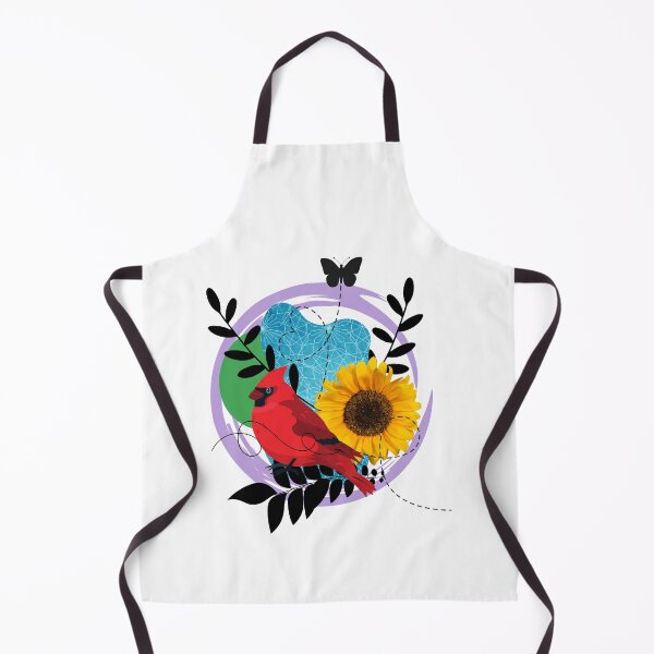 Item preview, Sunflowers Cardinal Birds designed and sold by Prilidiarts.