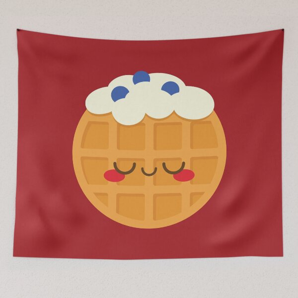 Item preview, Kawaii Blueberry Waffle with Whipped Cream designed and sold by MeggieNic.