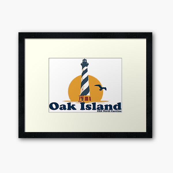Oak Island Beach Framed Prints Redbubble