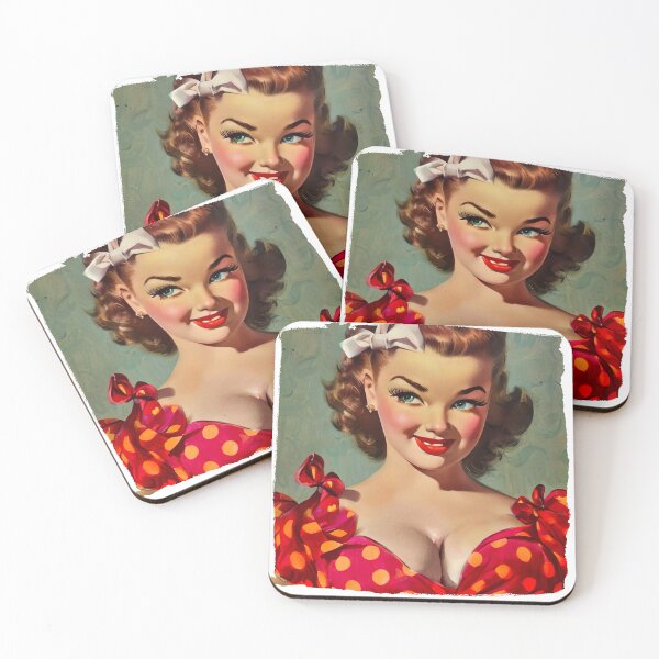 Item preview, Sweet Redhead Pinup Girl designed and sold by cutestpinups.