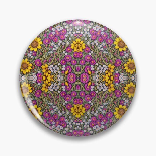 Item preview, Pattern Beautiful Wild Flowers Colorful Hand Drawn! Multicolored Field Flower Pattern! designed and sold by iziskosmos.