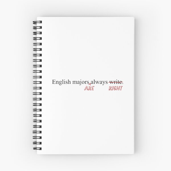 Item preview, English Majors Always Write (Great for Students!) designed and sold by ArteTeoma.