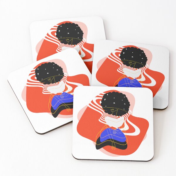 Item preview, Stars In Her Afro Art Futuristic N.1 designed and sold by AJdodd.