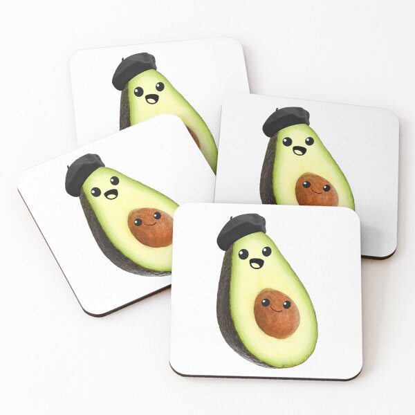 Item preview, avocado faces (french) designed and sold by mystudiocreate.