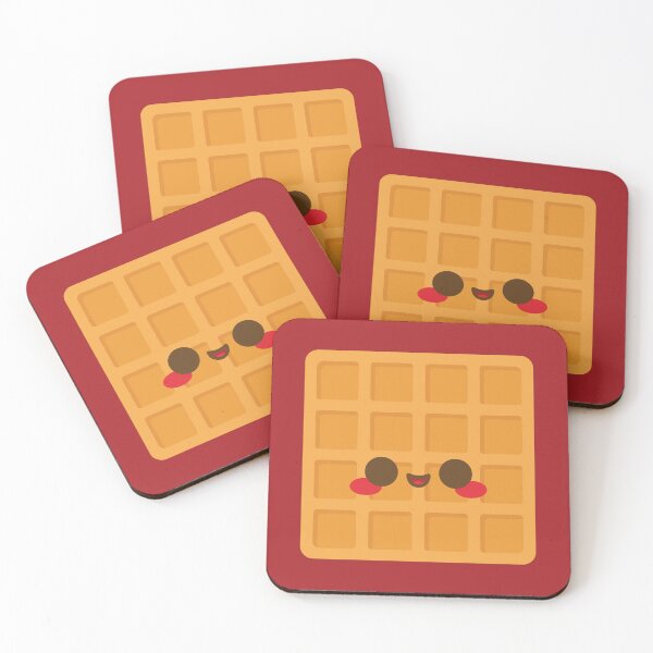 Item preview, Plain Square Kawaii Waffle designed and sold by MeggieNic.