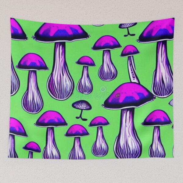 Item preview, Psychedelic Mushroom Pattern designed and sold by SquishStitches.
