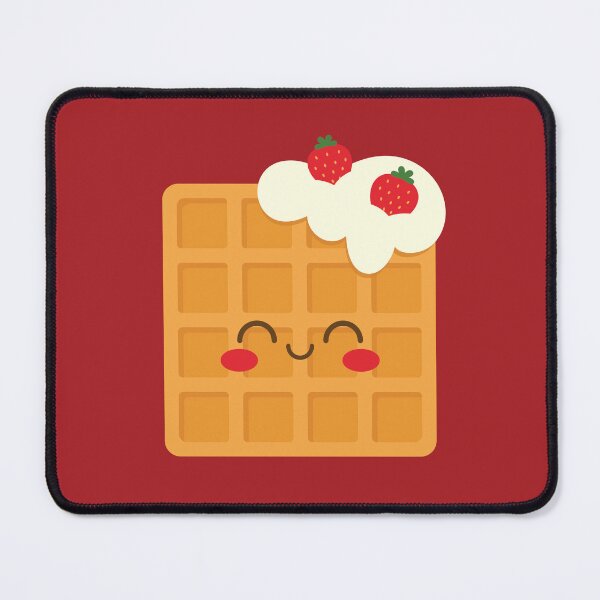 Item preview, Belgian waffle with whipped cream and strawberries designed and sold by MeggieNic.