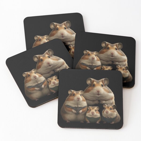 Item preview, Cute hamsters, family photo, group picture for hamster lovers designed and sold by AnimalArtPhotos.