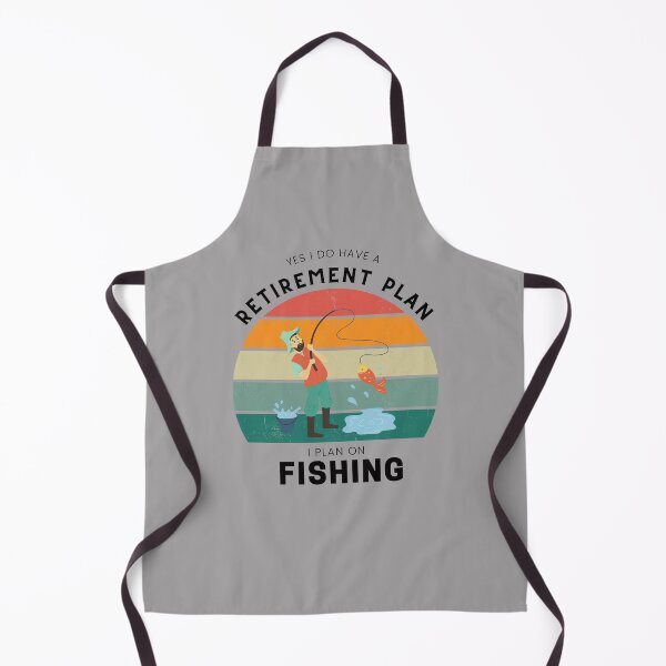 Item preview, Yes I Do Have a Retirement Plan I Plan on Fishing Retro designed and sold by Real-World-Tees.