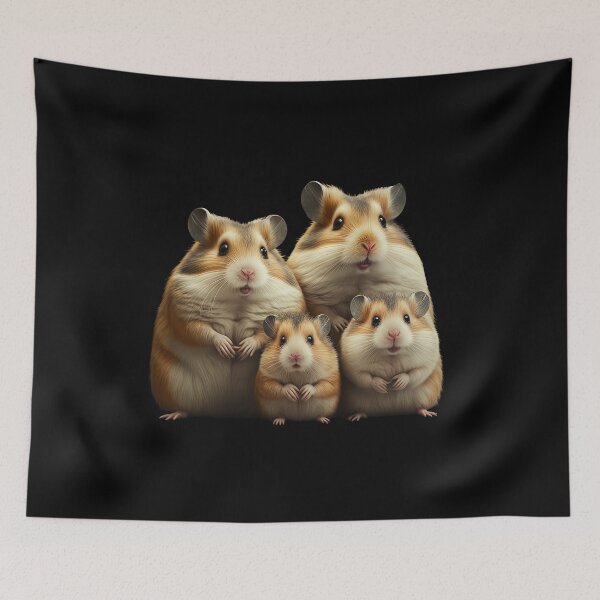 Item preview, Pet hamster gift, family photo, group picture for hamster lovers designed and sold by AnimalArtPhotos.