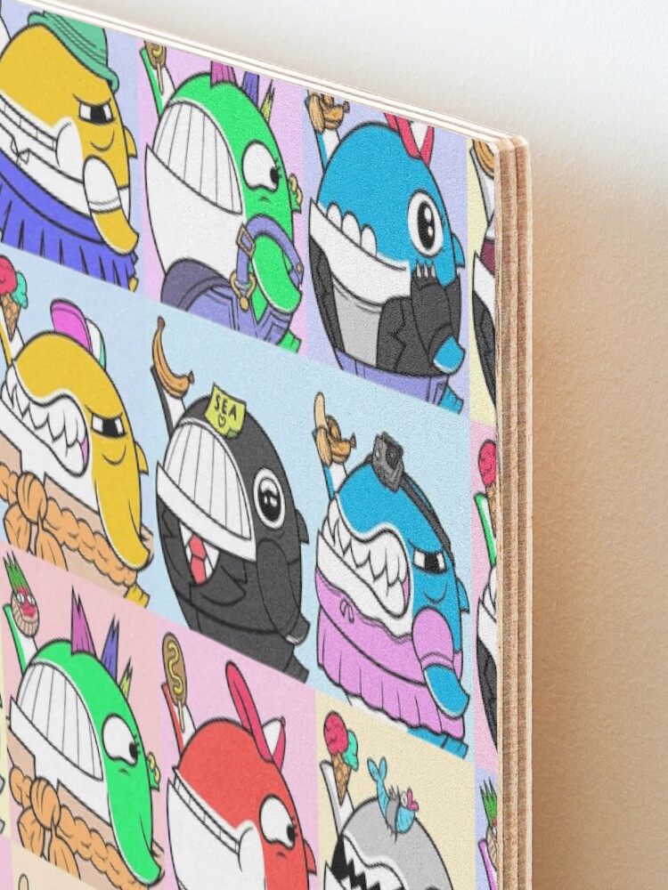 Alternate view of Whale Party Photo Mounted Print