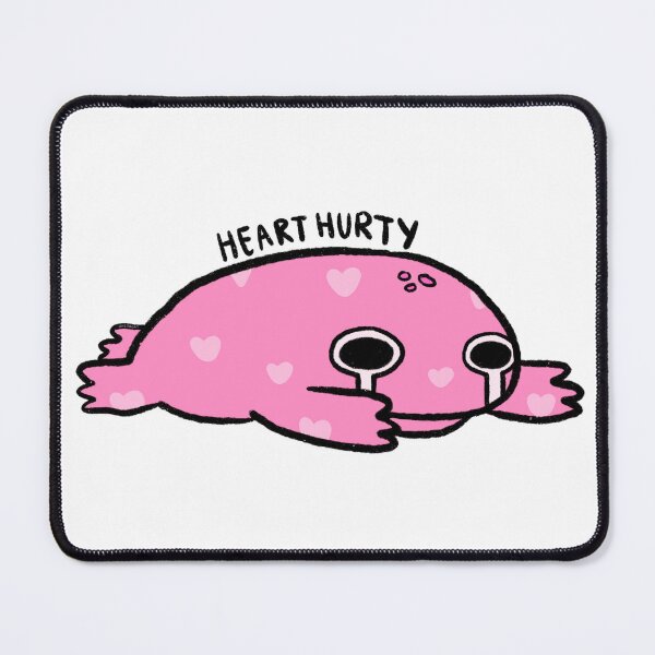 Item preview, Heart Hurty | Crying Pink Frog with Hearts designed and sold by iristocat.