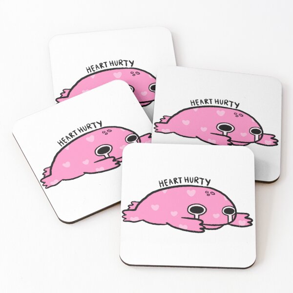 Item preview, Heart Hurty | Crying Pink Frog with Hearts designed and sold by iristocat.